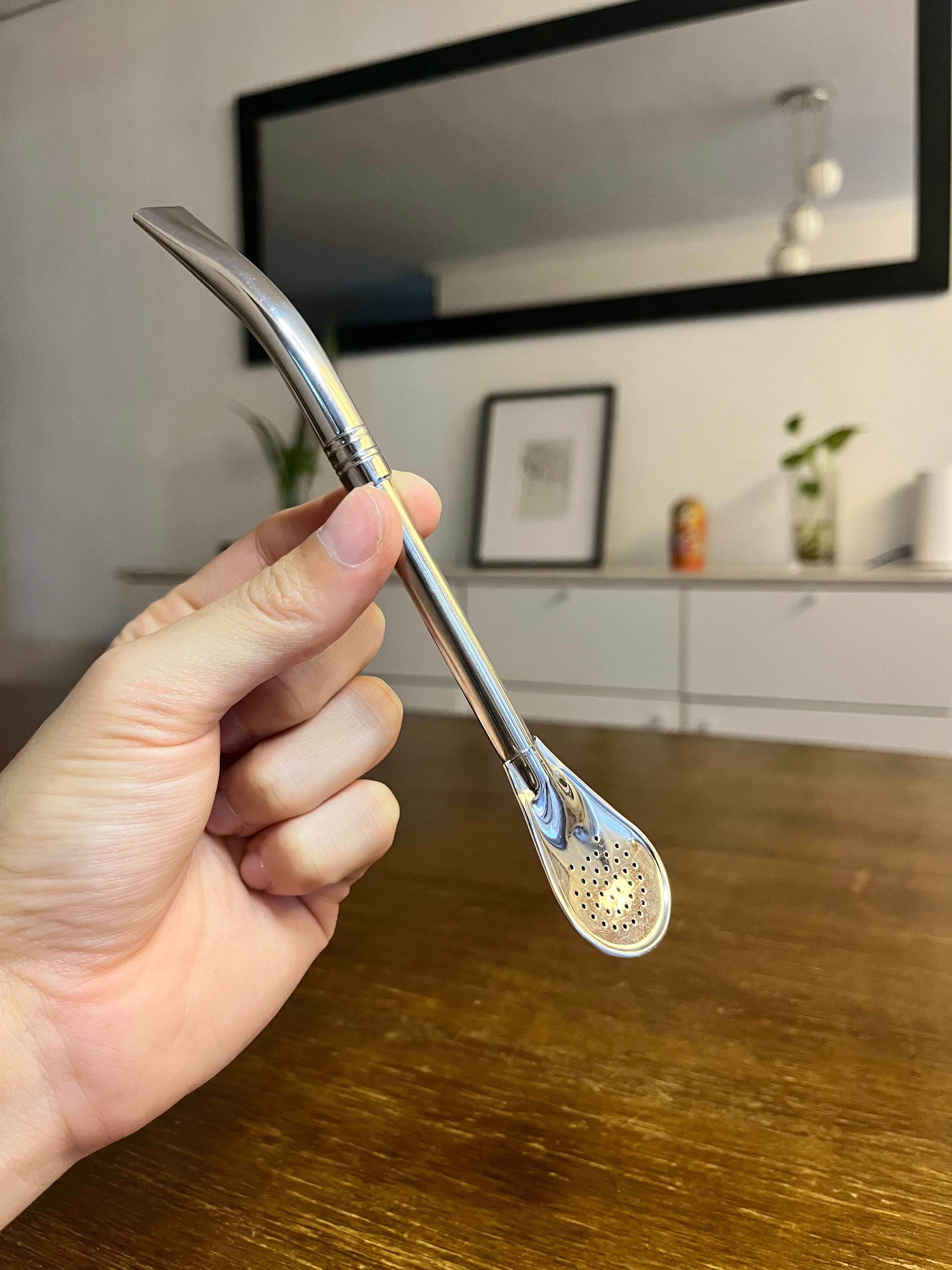 Bombilla pico de loro Silver - Acero